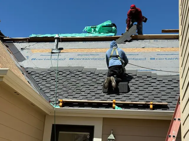 CertainTeed shingle installation close-up Los Angeles