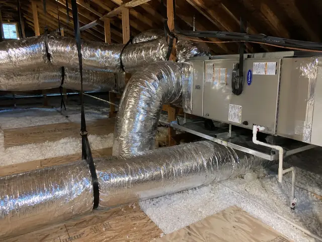 Attic air handler and ductwork installation Los Angeles