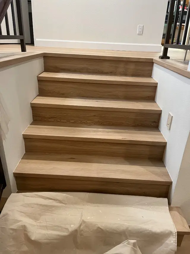 Transition between old and new flooring during installation California