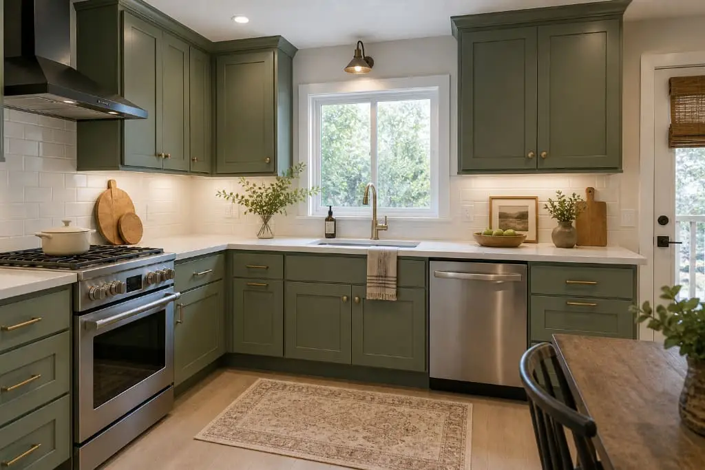 Navy blue kitchen remodel Los Angeles